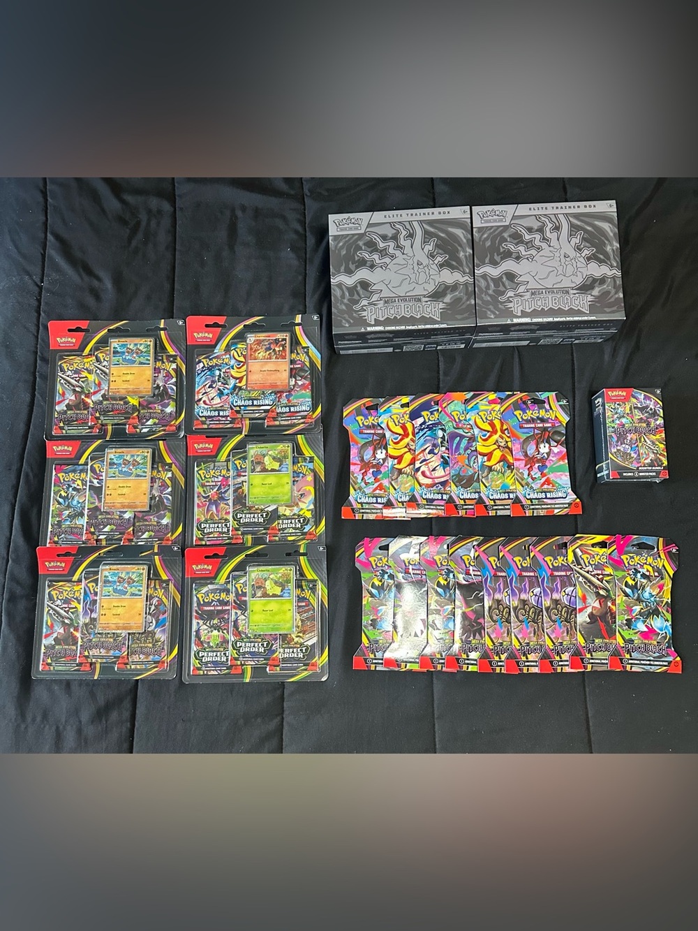 Pokemon Bundle of 24 ETB, Blister, Booster Box & Booster Sleeves Brand New